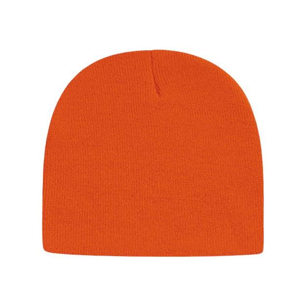 CAP AMERICA USA-Made 8 1/2" Beanie - CAP AMERICA TKN28 CAP AMERICA Deep Orange One Size