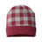 CAP AMERICA USA-Made Plaid Beanie - CAP AMERICA RKP12 CAP AMERICA Maroon/ Heather One Size