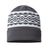 CAP AMERICA USA- Made Diamond Cuffed Beanie - CAP AMERICA RKD12 CAP AMERICA Iron Grey/ White One Size
