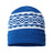 CAP AMERICA USA- Made Diamond Cuffed Beanie - CAP AMERICA RKD12 CAP AMERICA True Royal/ Silver One Size