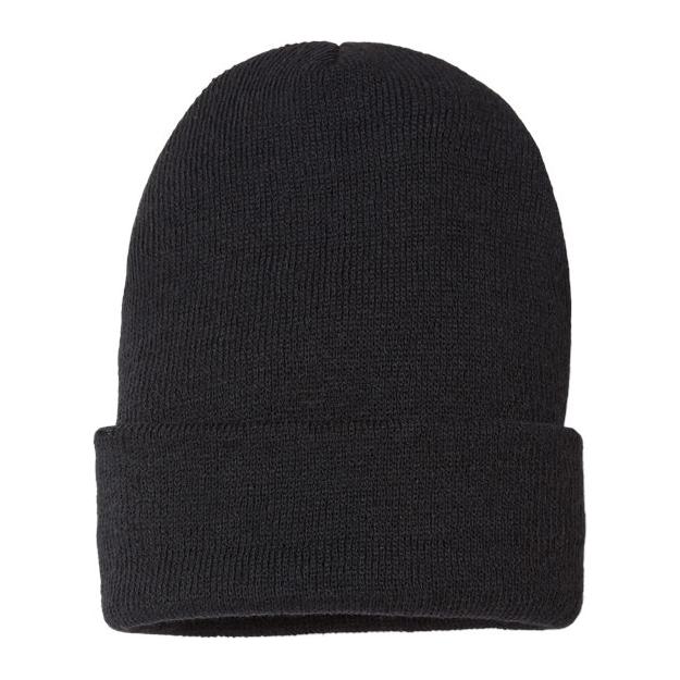 CAP AMERICA USA-Made Sustainable Cuffed Beanie - CAP AMERICA SKN24 CAP AMERICA Black One Size