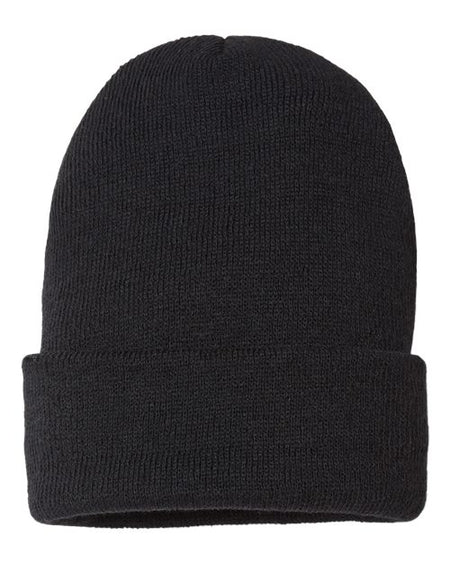 CAP AMERICA USA-Made Sustainable Cuffed Beanie - CAP AMERICA SKN24 CAP AMERICA Black One Size