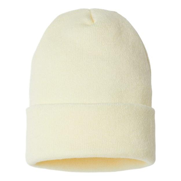 CAP AMERICA USA-Made Sustainable Cuffed Beanie - CAP AMERICA SKN24 CAP AMERICA Ivory One Size