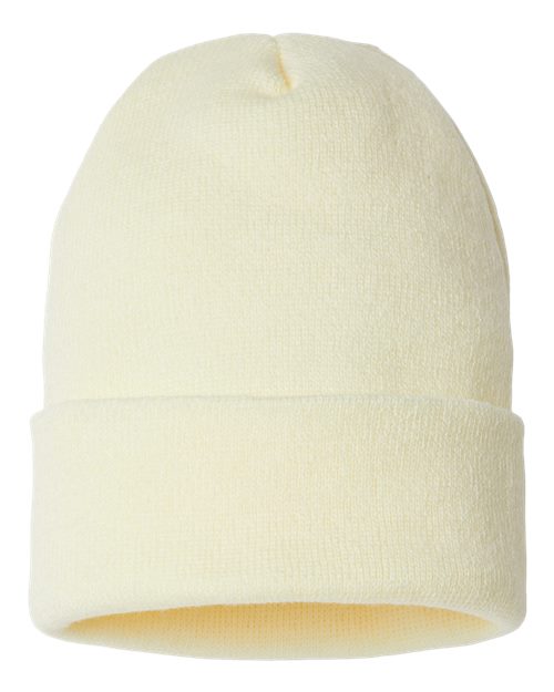 CAP AMERICA USA-Made Sustainable Cuffed Beanie - CAP AMERICA SKN24 CAP AMERICA Ivory One Size