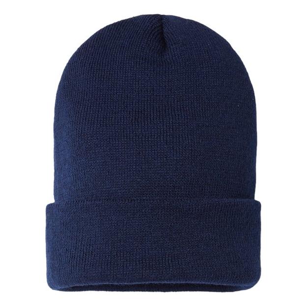 CAP AMERICA USA-Made Sustainable Cuffed Beanie - CAP AMERICA SKN24 CAP AMERICA Navy One Size