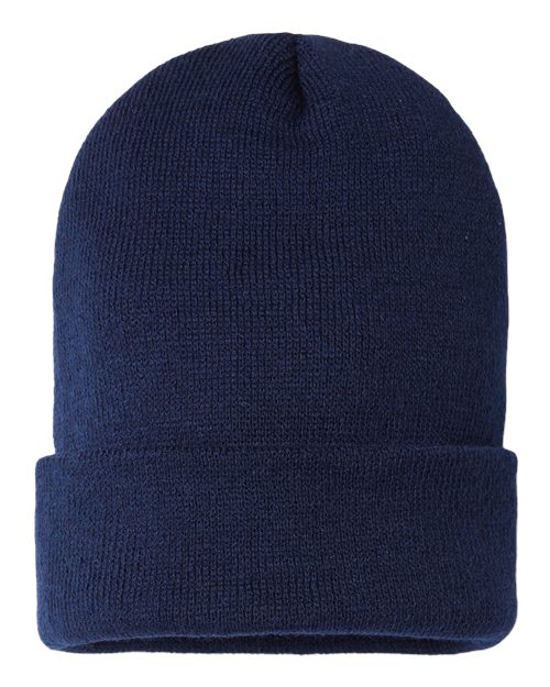 CAP AMERICA USA-Made Sustainable Cuffed Beanie - CAP AMERICA SKN24 CAP AMERICA Navy One Size