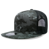 Decky 5 Panel High Profile Structured Cotton/Poly Blend Trucker | Decky 1063