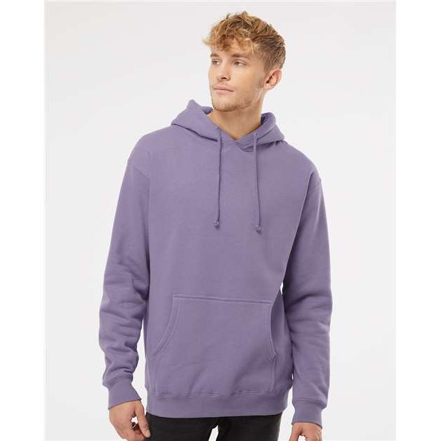 Independent Trading Co. Heavyweight Hooded Sweatshirt - Plum - Independent Trading Co. IND4000 Independent Trading Co. Plum XS