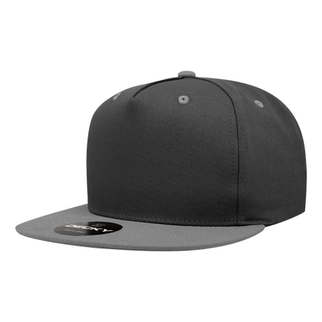 Decky 5 Panel High Profile Structured Cotton Blend Snapback | Decky 1064