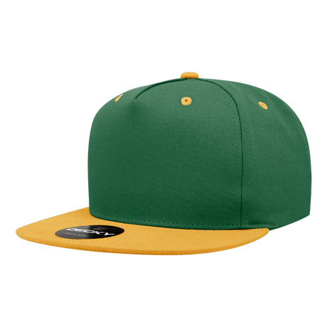 Decky 5 Panel High Profile Structured Cotton Blend Snapback | Decky 1064