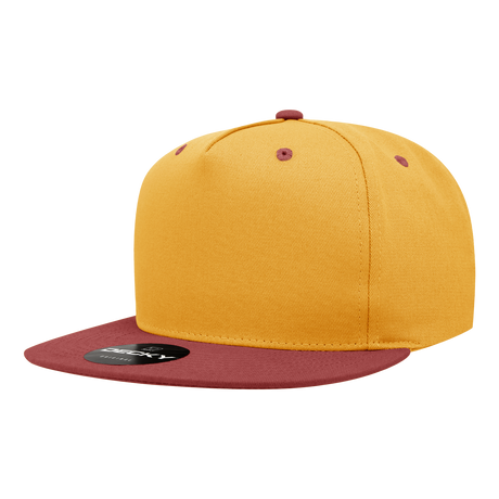Decky 5 Panel High Profile Structured Cotton Blend Snapback | Decky 1064