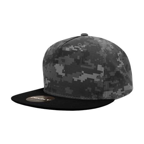 Decky 5 Panel High Profile Structured Cotton Blend Snapback | Decky 1064