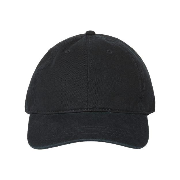 CAP AMERICA Relaxed Golf Dad Hat - CAP AMERICA i1002 CAP AMERICA Black Adjustable