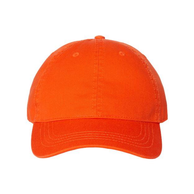 CAP AMERICA Relaxed Golf Dad Hat - CAP AMERICA i1002 CAP AMERICA Orange Adjustable