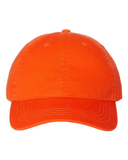 CAP AMERICA Relaxed Golf Dad Hat - CAP AMERICA i1002 CAP AMERICA Orange Adjustable