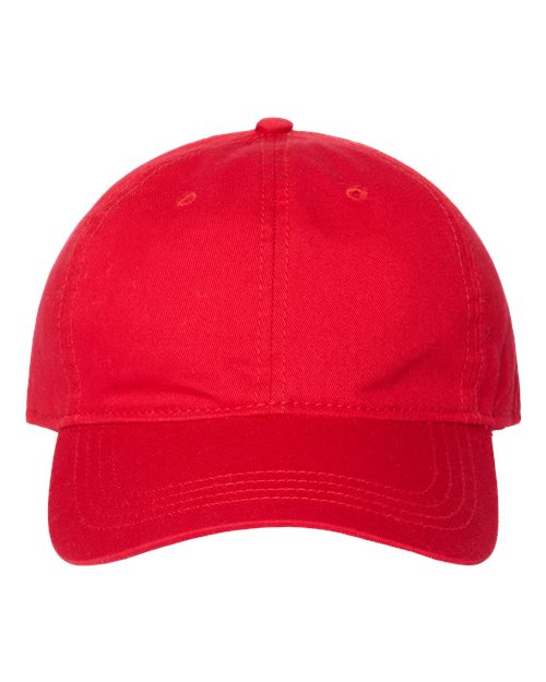 CAP AMERICA Relaxed Golf Dad Hat - CAP AMERICA i1002 CAP AMERICA Red Adjustable