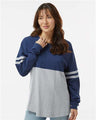 Boxercraft Women's Pom Pom Long Sleeve Jersey T-Shirt - Boxercraft BW3514