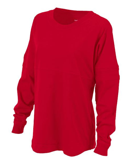 Boxercraft Women's Pom Pom Long Sleeve Jersey T-Shirt - Boxercraft BW3514