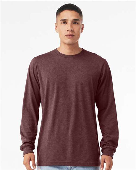 BELLA + CANVAS Heather CVC Long Sleeve Tee - BELLA + CANVAS 3501CVC