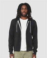 Bella + Canvas 3739 Unisex Sponge Fleece Full-Zip Hoodie Sweatshirt