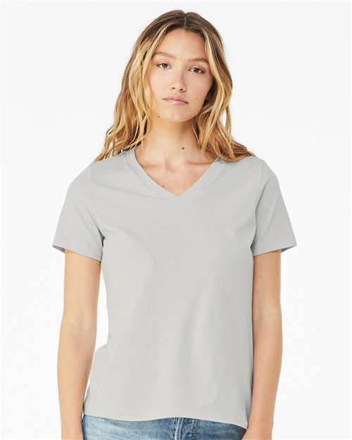 BELLA + CANVAS Women’s Relaxed Jersey V-Neck Tee - BELLA + CANVAS 6405 BELLA + CANVAS