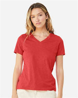 BELLA + CANVAS Women's Relaxed Heather CVC V-Neck Tee - BELLA + CANVAS 6405CVC