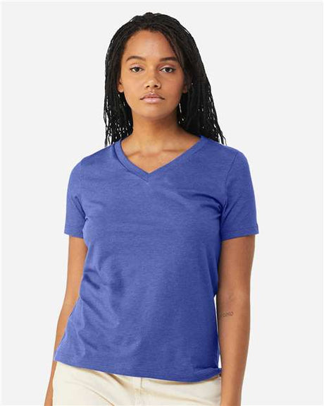 Bella + Canvas 6405CVC Women's Relaxed Heather CVC V-Neck Tee