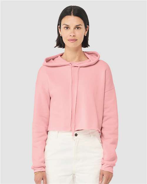 Bella + Canvas 7502 Women's Crop Fleece Hoodie Sweatshirt