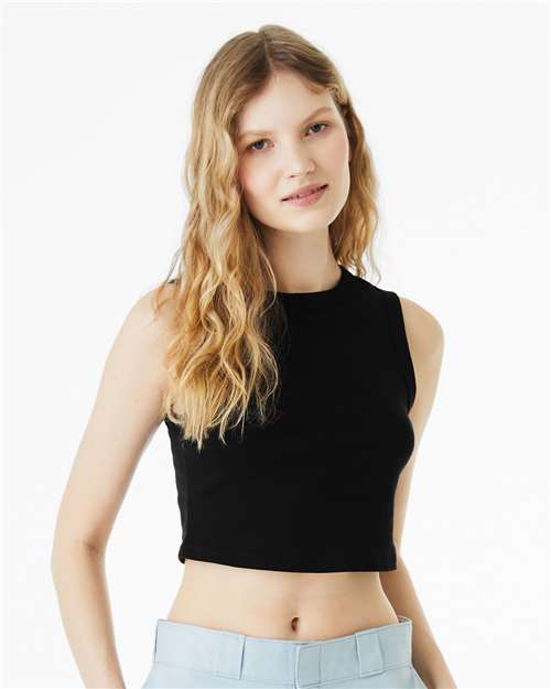 Bella + Canvas 1013 Women's Micro Rib Muscle Crop Tank