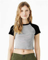 BELLA + CANVAS Women's Micro Rib Raglan Baby Tee - BELLA + CANVAS 1201