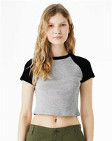 Bella + Canvas 1201 Women's Micro Rib Raglan Baby Tee