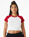 BELLA + CANVAS Women's Micro Rib Raglan Baby Tee - BELLA + CANVAS 1201