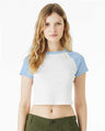 BELLA + CANVAS Women's Micro Rib Raglan Baby Tee - BELLA + CANVAS 1201