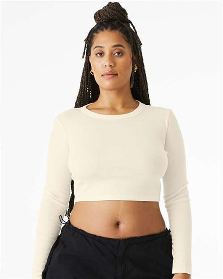 BELLA + CANVAS Women's Micro Rib Long Sleeve Baby Tee - BELLA + CANVAS 1501