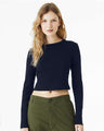 BELLA + CANVAS Women's Micro Rib Long Sleeve Baby Tee - BELLA + CANVAS 1501