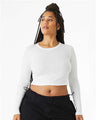 Bella + Canvas 1501 Women's Micro Rib Long Sleeve Baby Tee