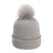 Imperial The Montage Pom Cuffed Beanie - Imperial 6014 Imperial Light Grey One Size