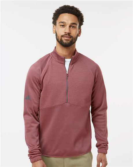 Adidas A587 Mens Performance Quarter-Zip Pullover Classic Fit Limited Premium Edition