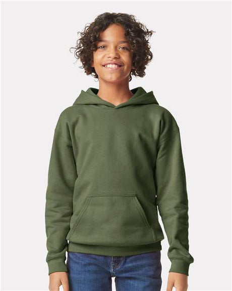 Gildan SF500B Youth Softstyle Midweight Hooded Sweatshirt
