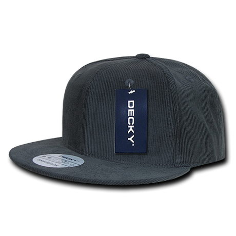 Decky 6 Panel High Profile Structured Corduroy Snapback | Decky 1076