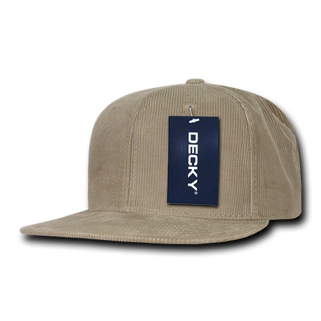 Decky 6 Panel High Profile Structured Corduroy Snapback | Decky 1076