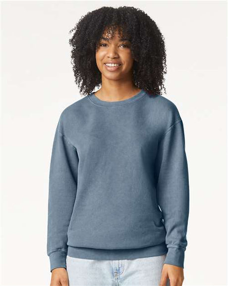 Comfort Colors 1466 Unisex Garment-Dyed Lightweight Fleece Crewneck Sweatshirt