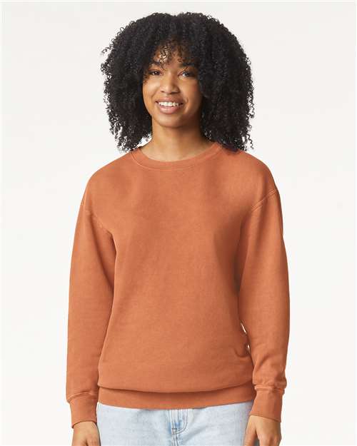 Comfort Colors 1466 Unisex Garment-Dyed Lightweight Fleece Crewneck Sweatshirt