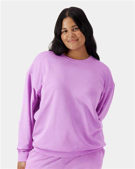 Comfort Colors 1466 Unisex Garment-Dyed Lightweight Fleece Crewneck Sweatshirt