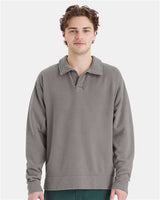 ComfortWash by Hanes Unisex Garment-Dyed Polo Collar Sweatshirt - ComfortWash by Hanes GDH490