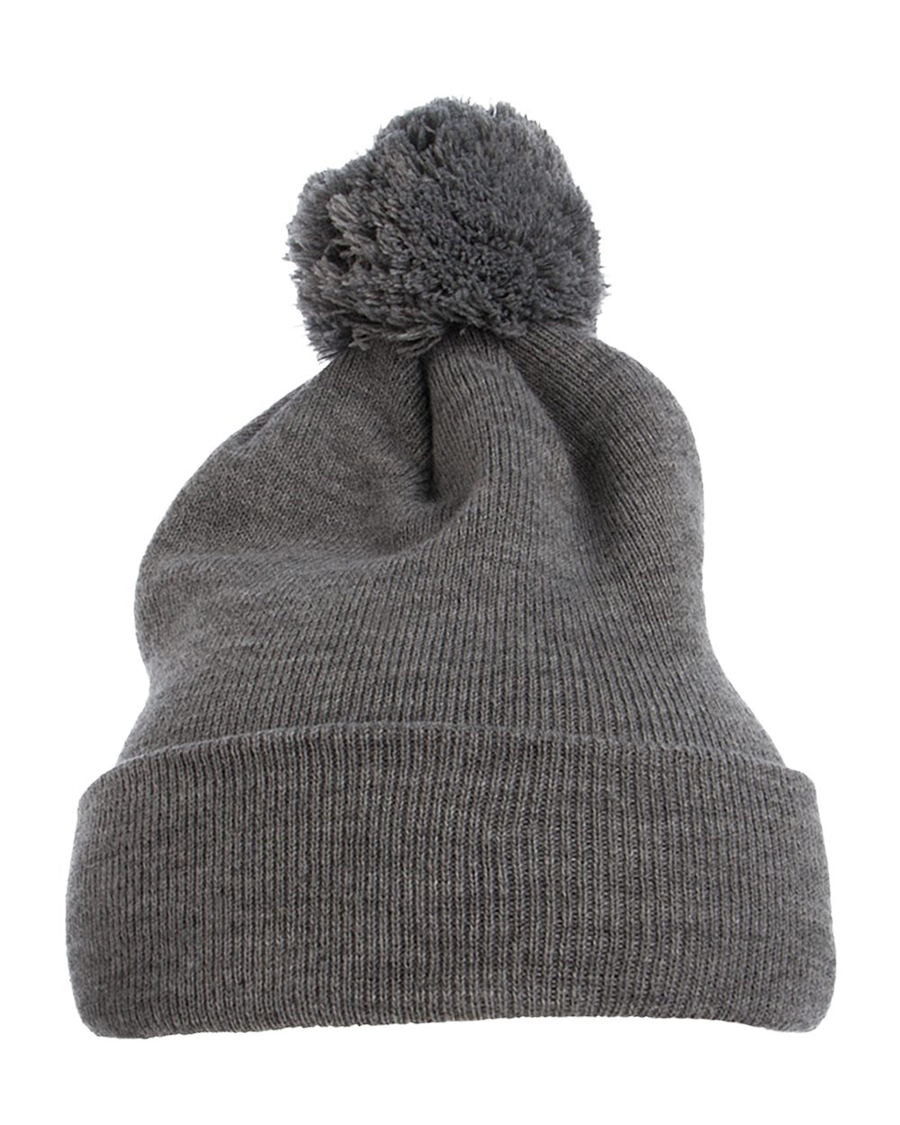 YP Classics Pom-Pom Cuffed Knit Beanie - Yupoong 1501P