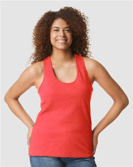 Gildan 64220LCVC Women's Softstyle CVC Racerback Tank Top