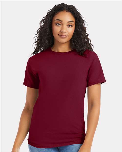 Hanes Essential-T T-Shirt - Athletic Cardinal - Hanes 5280 Hanes Athletic Cardinal S