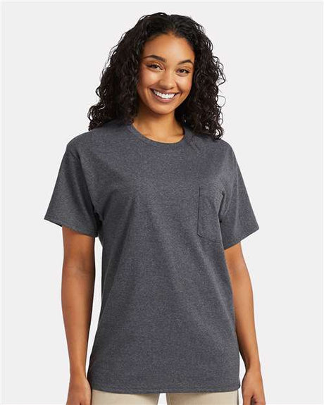 Hanes 5290P Essential-T Pocket T-Shirt