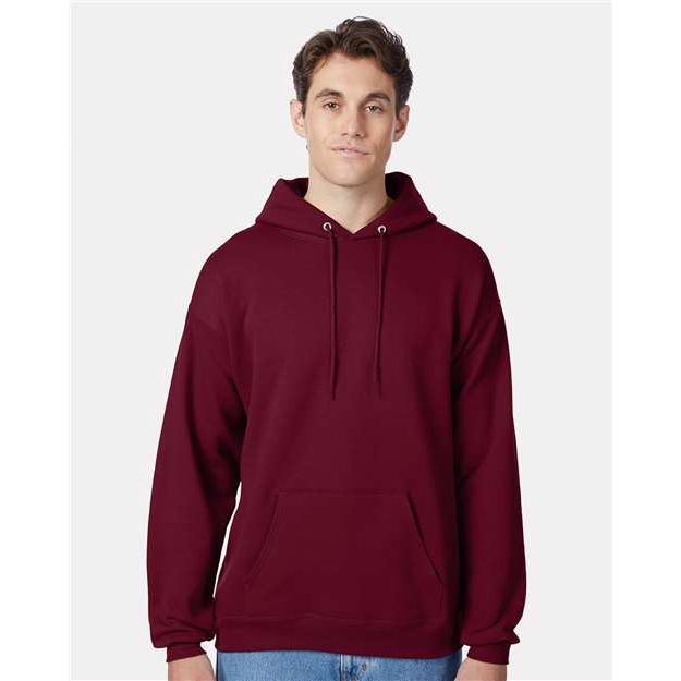 Hanes Ecosmart® Hooded Sweatshirt - Athletic Cardinal - Hanes P170 Hanes